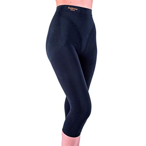 Anti Cellulite Slimming Capri Pants with Caffeine microcapsules - Black Size XS