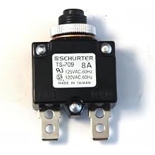 for Overload 8 Amp Panel Mount Circuit Breaker- Flat-Pak