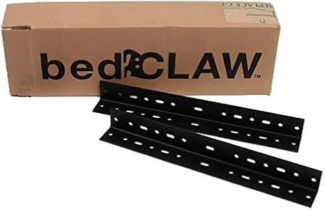 Bed Claw 13 Inch Steel Bed Frame Extension Rails, 1.5"x1.5", Set of 2