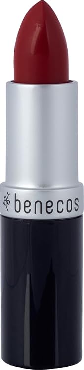 Benecos Natural Lipstick (Catwalk) - Beautiful Deep Red Shade - Long Lasting Gorgeous Color, Soft & Smooth Moisturized Lips, Organic, Vegan
