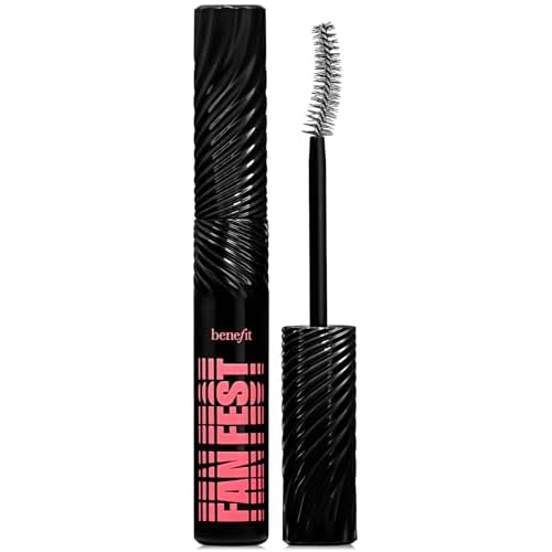 Benefit Cosmetics Mini Fan Fest Fanning & Volumizing Mascara Hyper Black, 0.07 Ounce Pack of 1