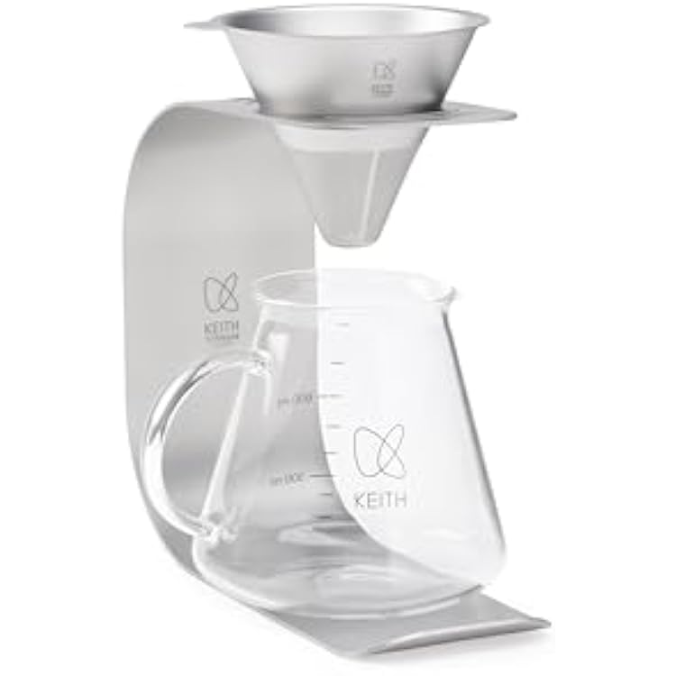 Keith Titanium Pour-Over Coffee Gear Series Ti3612 Pour-Over Kit Ti3661Ti3625