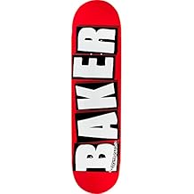 Baker Skateboards Brand Logo Red/White Skateboard Deck - 8.25" x 31.875"