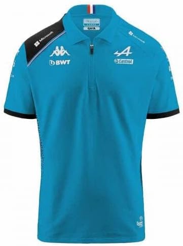 Alpine Racing F1 2023 Kids Team Polo Shirt -Youth BlackWhiteBlue