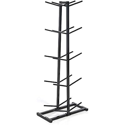 Power Systems Medicine Ball Storage Rack Only Double Med Ball Tree Holds 10 Balls, Vertical Gym Organizer Stand for Home Gym, Fitness Studio & Commercial Equipment Storage, Black