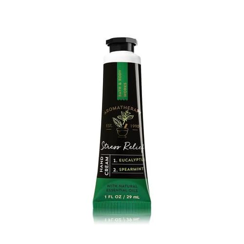 Bath & Body Works Shea Butter Hand Cream, Aromatherapy, Stress Relief, Eucalyptus Pint, Shea Butter Hand Cream, Aromatherapy Stress Relief, Eucalyptus Spearmint, 1 fl oz 29 ml, Parallel Import