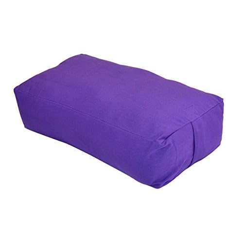YogaAccessories MAXSupport Deluxe Rectangular Cotton Yoga Bolster
