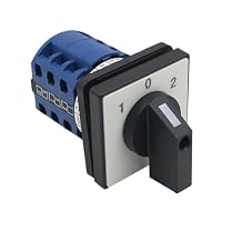 LW26-25 Cam Switch ON-Off 2/3/4/5/6/7/8 Positions 25A DIY Rotary Changeover 4/8/32/48 Terminals Screws Silver Contact LW26 LW28 (Color : 0-1, Size : 3P-12 terminals)