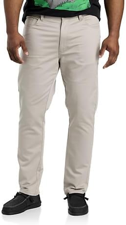 True Nation by DXL Mens Big and Tall 5-Pocket Everyday Stretch Twill Pants