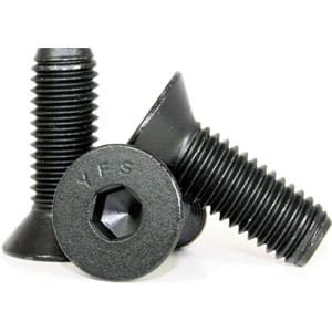 3/8"-16 x 3/4" Flat Head Socket Cap Screws, Alloy Steel, 100 Pack