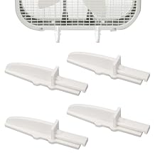 Box Fan Feet Replacement for Lasko 20" Box Fan Feet, Anti-Tip Fan Foot Set, Stable Support Base, Fan Accessories (4 Pack, White)