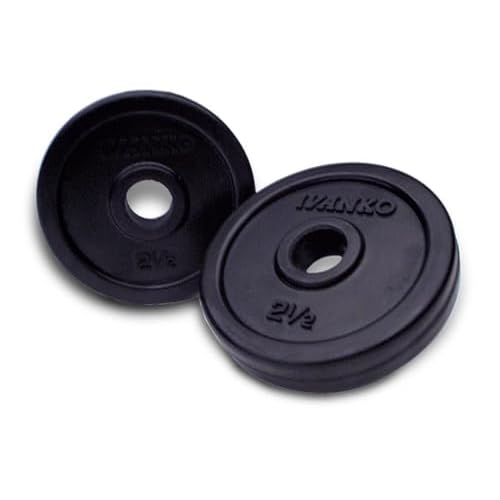 IVANKO Rubber 2.5 Lb. Plates RUB-2.5 PAIR for 1 and 1-116 bars