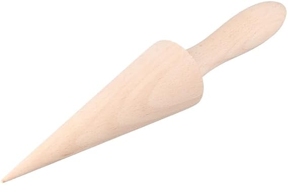 Ice Cream Waffle Cone Roller 9.1 Inch Wooden Pizzelle Cone Mould Mini Waffle Cones Pastry Roll Waffle Cone Pastry Decorating Baking Tool