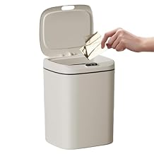 Automatic Sensing Smart Trash Can Touchless Bathroom Bin, Simple Kitchen Waste Container, 12L Home Garbage Can | Hands-Free Odor-Sealed Waste Solution for Toilets and Living Rooms
