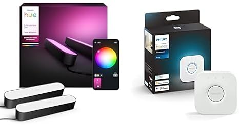 Philips Hue smart lighting set (Play 2 EcoPack and Bridge connection bridge)