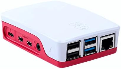 Raspberry Pi 4B Muhafaza Kutusu - Kırmızı, Beyaz (Klon)