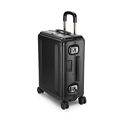 ZERO Halliburton Pursuit Aluminum Hardside Travel Case Black, Continental Carry-On