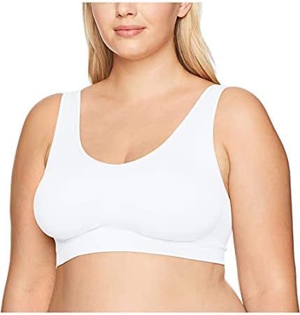 Bali Womens Wireless Bralette Bra, One Smooth U Bras for Women, Seamless Bralettes, No-Bulge, Smoothing, Pullover
