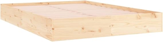 vidaXL Bed Frame without Mattress Solid Wood 120x200 cm
