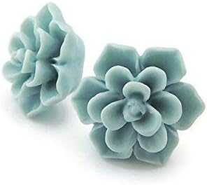 Hypoallergenic Succulent Earrings for Sensitive Ears, Plastic Posts
