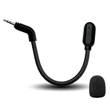 Replacement Microphone for Turtle Beach Recon 500 Gaming Headsets Noise Cancelling Crystal Clear Voice Boom Mic for Switch PS5 PS4 Mac PC Computer, 2.5 mm Jack