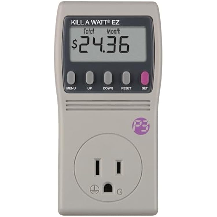 P3 International P4460 Kill A Watt EZ Electricity Usage Monitor, grey 10-Pack