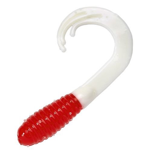 Big Bite Baits 2 Triple TIP GRUBREDWhite 10 Pack