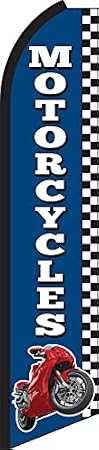 Motorcycles Swooper Feather Flag Only