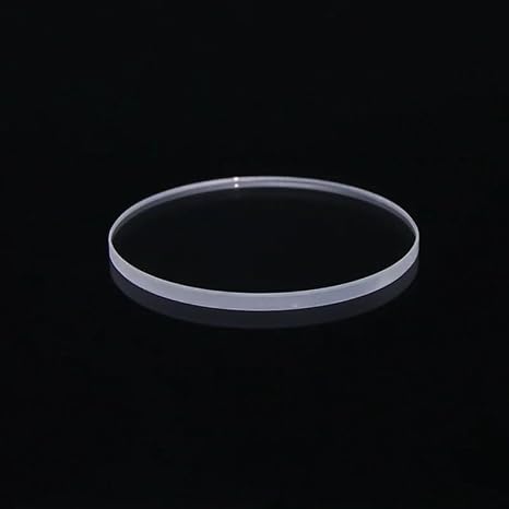 Quartz Glass Round Window, 70mm x 4mm, High Transmittance, Heat Resistant, JGS1 Optical