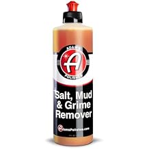Adams Salt, Mud & Grime Remover (16oz) Heavy Duty Car Wash Cleaner for Road Salt, Dirt, Oil & Mud Acidic Cleaning Formula with Corrosion Inhibitors Safe for Ceramic Coated Vehicles