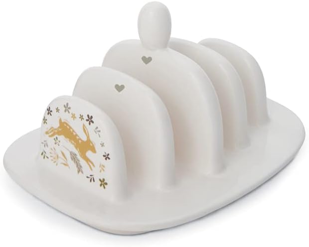 Cooksmart Woodland Toast Rack for Breakfast | British Designed, Durable Metal, Holds Multiple Slices, Table Serving, Kitchen Accessory, Everyday Use, Rustic Design