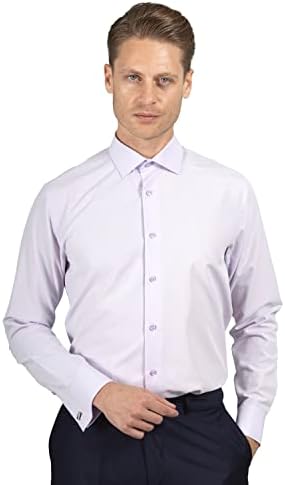 Mens Shirts | Mens Long Sleeve Shirt | French Cuff Dress Shirts for Men | Mens Stylish Formal Shirts | Button Up Shirt Men
