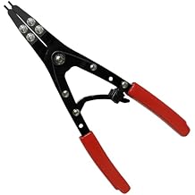 38700 Spindle Snap Ring Pliers External, 10" Large Snap Ring Pliers Heavy Duty Circlip Pliers Car Repair Tools Kit for for Ford SD Uninstall Remove Tools with Ratchet Locking 2026 Upgraded (Red)