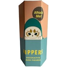 Cute Shark Cat Series Hippers Desktop/Phone/Mobile/Table/Cup/Mug Accessories - 1 Mini-Figure Out of 7 Unique Styles - Random Selection in a Sealed Bag with Box