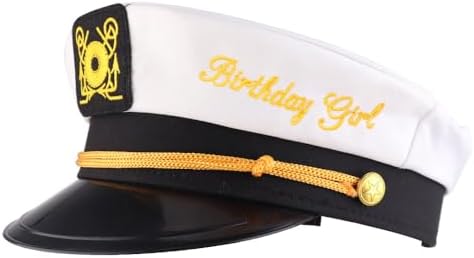 Brosash Birthday Captain Hat - Birthday Gift, Perfect as Party Favors, Costume Accessories
