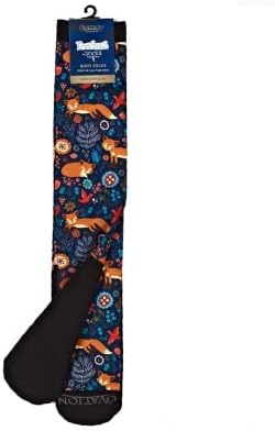 Ovation Ladies FootZees Boot Socks - Playful Foxes