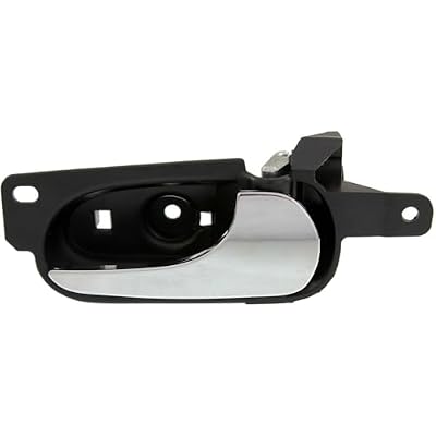 Car Door Handle Interior Front Rear Right Black Chrome with Lever Compatible with Buick Lucerne CXCXL 2006-2011 & CXS 2006-2008 & Super 2008-2011