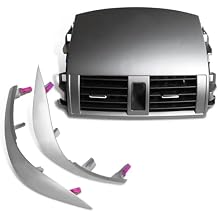 5567002160 Center Dash A/C Outlet Vent Panel with Assembly Trims Compatible with Corolla 2008-2013