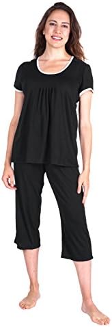 Cool-jams Wicking Pleated T-Shirt Capri Set