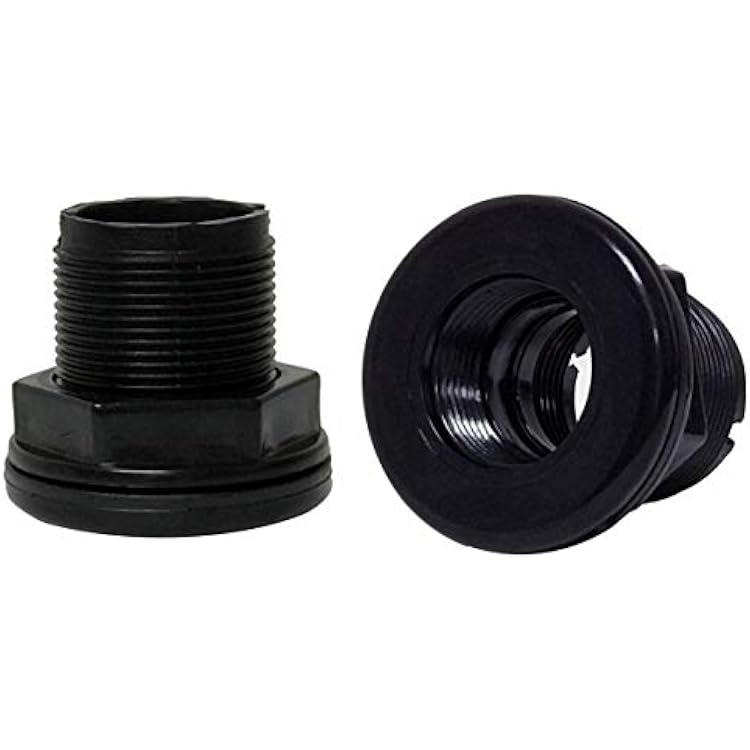 2 Pack - 1 Double ThreadedThreaded Bulkhead - AM BRAND