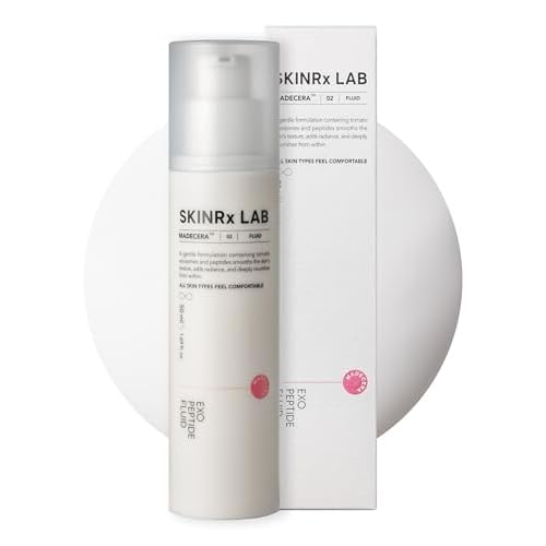 SKINRxLAB MadeCera Exo Peptide Fluid - Korean Anti-Aging Face Lotion with Ceramides, Peptides for Firming, Hydrating, Smoothing - Elasticity Boosting & Radiant Skin Complexion, 1.69 fl.oz.