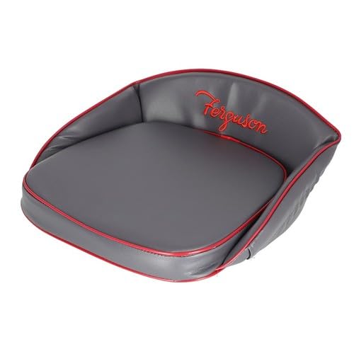 All States Ag Parts Pan Seat Cushion Deluxe Ferguson Script Vinyl Gray Massey Ferguson TEA20 TO20 TE20 TO35 TO30