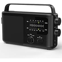 i-box Tone, Portable Radio, AM FM Radio, Alarm Clock Radio, Retro Radio, FM Radio, Battery Powered or Mains Powered Radio, Plug in Radio, Best Reception