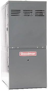 Goodman 80% AFUE Two Stage Downflow/Horizontal multi-speed 100k BTU Low NOx Natural Gas furnace (21 wide) (GD9T801005CX)