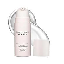 bareMinerals Prime Time Original Foundation Primer 24HR Wear, Smooths Texture, Controls Shine, Extends Makeup Wear & Nourishes Skin, NonComedogenic, Vegan, Cruelty-Free & Dermatologist-Tested