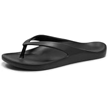 FITORY EVA Flip Flops for Women and Men with Arch Support, Unisex Slip on Summer Thong Sandals, Lightweight and Comfortable Shoes for Beach, Shower, Pool and Casual Walking Size 6-15