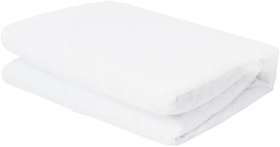 Cariloha Luxurious Aloha Soft Mattress Protector | White | King | Waterproof Top | Deep Pocket Design | Corner Active Band