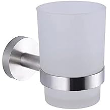 XVL Bathroom Wall-Mounted Toothbrush Holder, Brushed Steel G1006