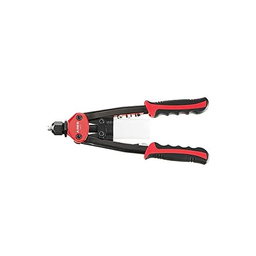 ARES 70417 - Heavy Duty Rivet Gun - Includes Chrome Molybdenum Special Profile Nozzle - Works with Aluminum, Steel and Stainless Steel Rivets - For Use on Sheet Aluminum, Steel, Plastic, and Vinyl