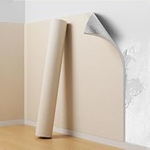 Self-Adhesive Thermal Insulation Wallpaper, 6 mm Thick Cold-Proof Linen Texture Wall Sticker, Waterproof Peel and Stick Wall Panels for DIY Home Decor, Living Room, Bedroom(Beige,50 x 280 CM)